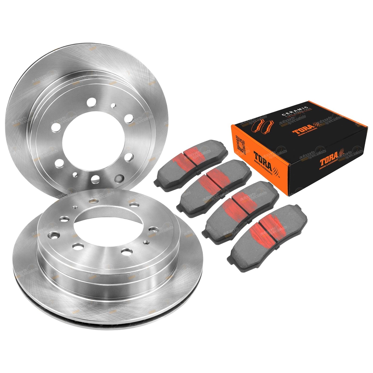 Rear Disc Brake Rotors and Pads for Toyota Landcruiser (1990–1999)