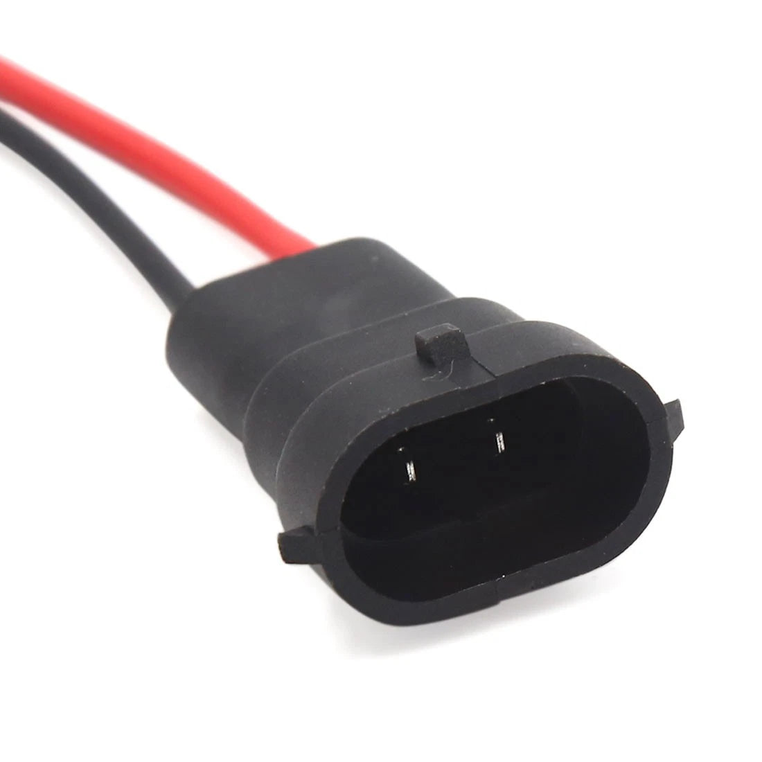 Set of 4 H11 Fog Light Extension Wire Harness Male Socket Connectors for Various Models