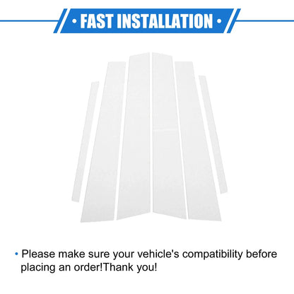 6 x Pillar Post Trim Covers for Honda Accord Sedan (2008-2012) Black