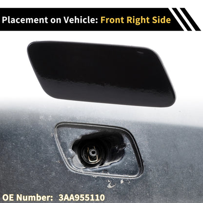 Right Bumper Headlight Washer Nozzle Cover Cap for VW Passat (2010–2015)