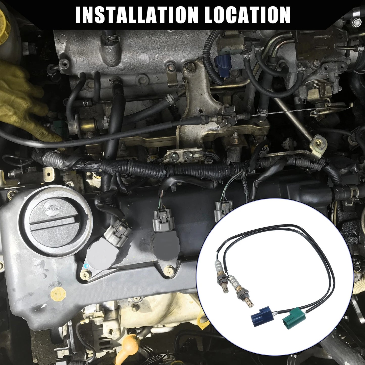 Set of 2 Upstream Downstream Oxygen Sensors for Nissan (No.226A0-8J100/22690-2A000)
