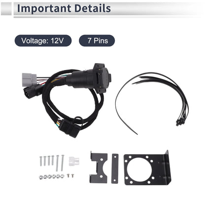 7 Pins Trailer Wiring Connector Cord for Toyota 4Runner (2003–2009) No.UTC7013