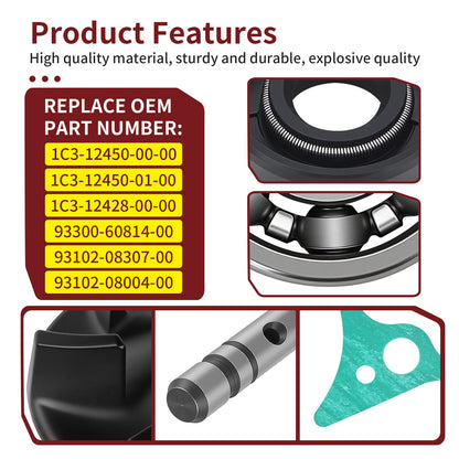 Impeller Shaft and Water Pump Cover Gasket for Yamaha YZ125 (2005–2024)