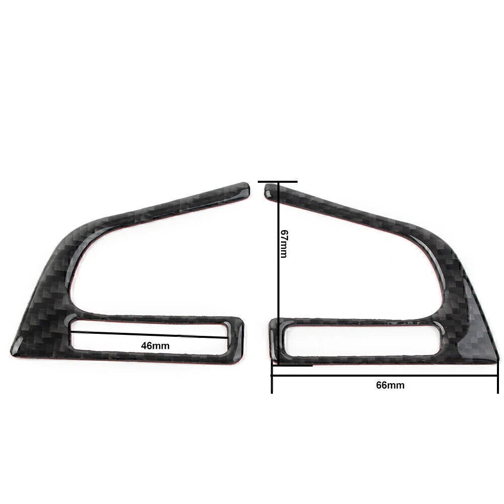 Carbon Fiber Steering Wheel Button Trim Cover for Subaru Forester (2013-2018)