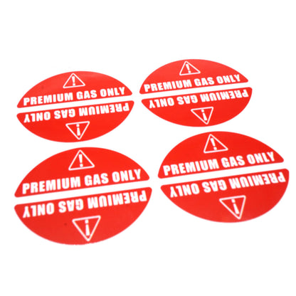 Set of 16 Gas Only Stickers for Car Rental