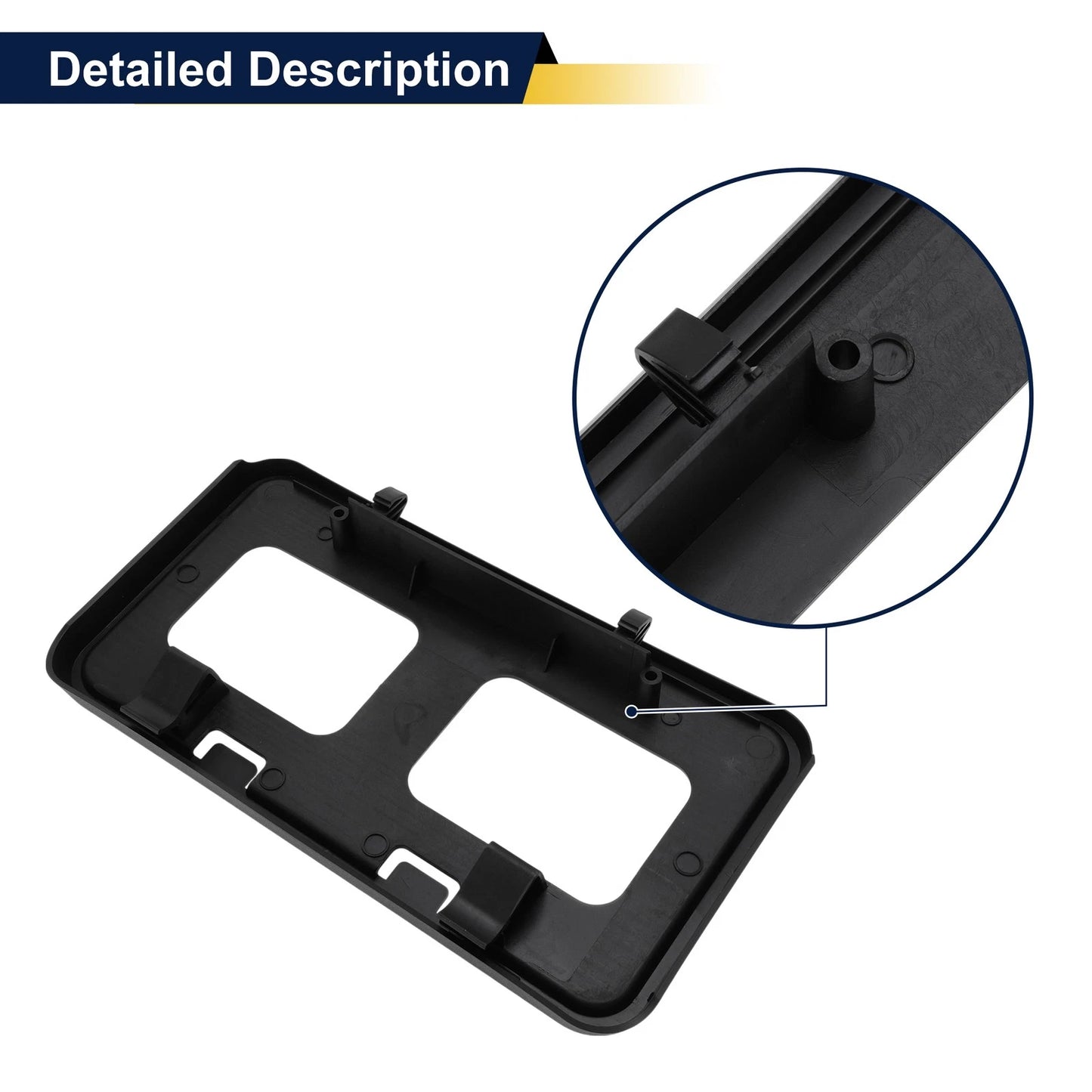 License Plate Frame Set for Ford F-250 F-350 F-450 F-550 Super Duty (2011–2016)