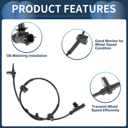 ABS Wheel Speed Sensor No. 8V512C204AF for Ford Fiesta (2009–2013) Front