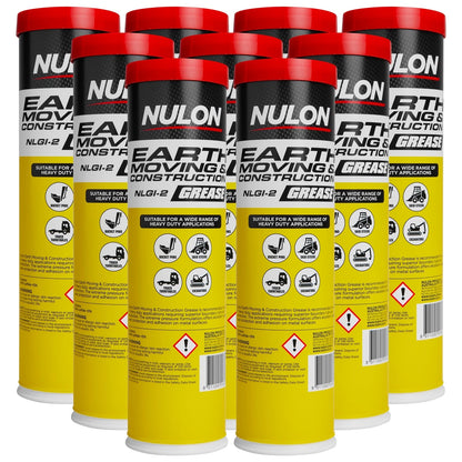 9 x Grease Cartridges for Skid Steer Bobcat Excavator (450g)