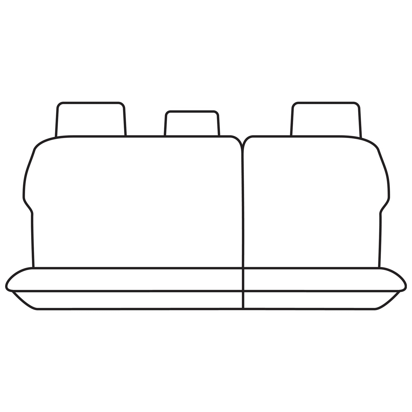 Set of 2 Black Neoprene Seat Covers for Landcruiser UZJ200 (2007–2012)