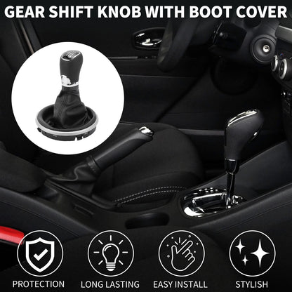 6 Speed Manual Gear Shift Knob with Cover for Skoda Fabia II (2007–2014)
