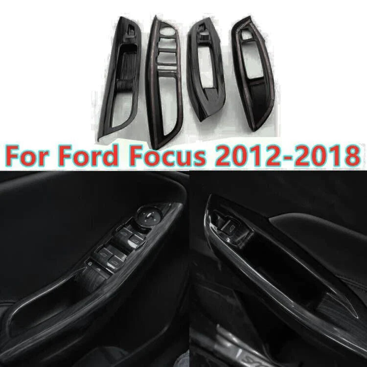 Wood Window Switch Panel Button Cover Trim for Ford Focus (2012–2018)