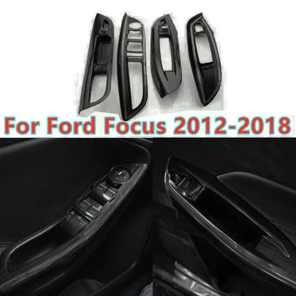 Wood Window Switch Panel Button Cover Trim for Ford Focus (2012–2018)