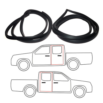Set of 2 Door Weatherstrip Rubber Seals for Toyota Hilux RN10 (1968–1972)
