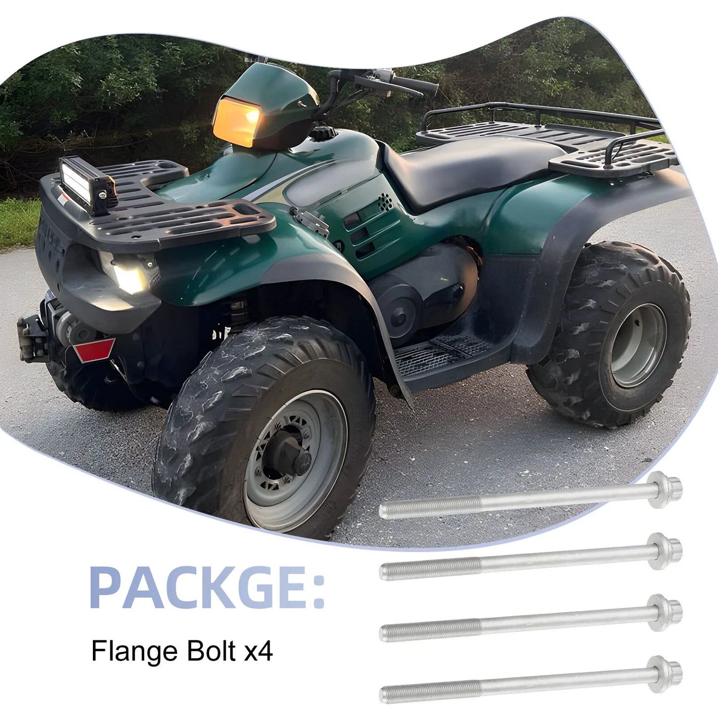 Cylinder Head Flange Bolts for Polaris Magnum Ranger Scrambler (2003–2010)