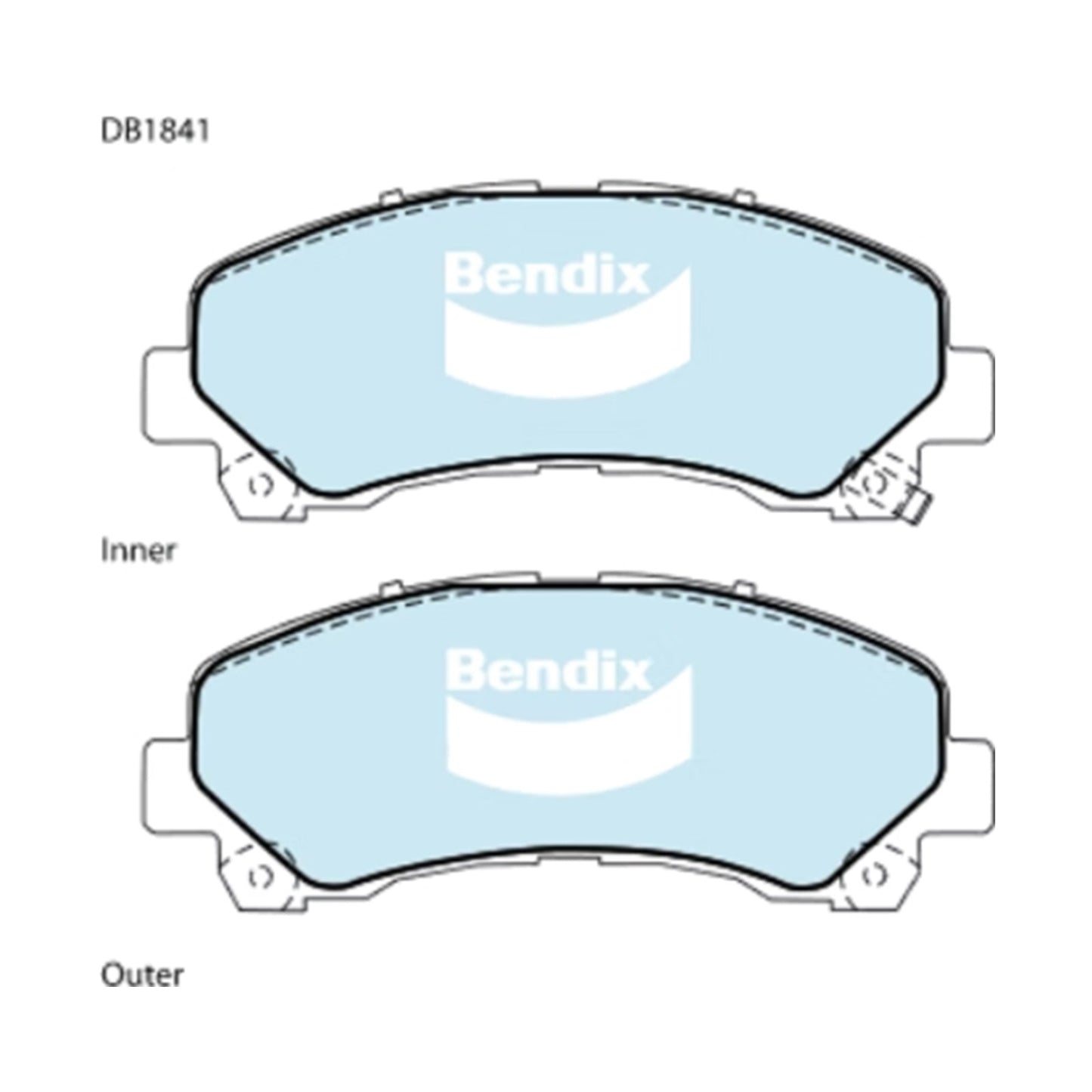 Set of 4 Front Disc Brake Pads for Isuzu MU-X UC (2013–2020)