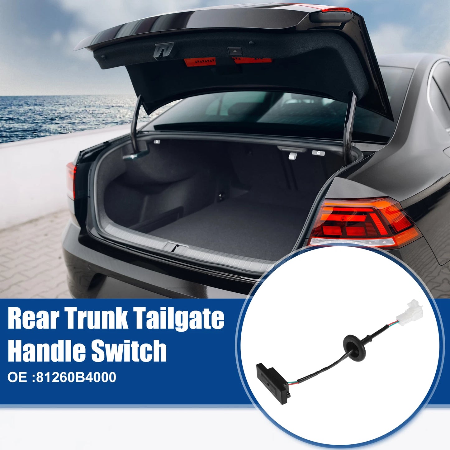 Rear Trunk Tailgate Release Switch for Hyundai I10 (2013–2021) No. 81260B4000