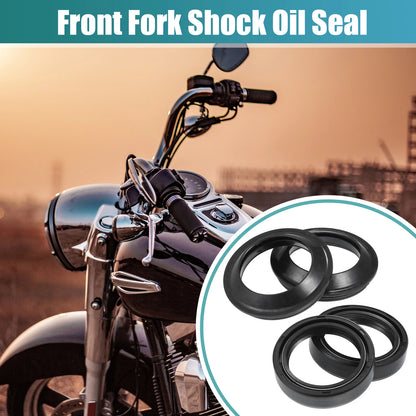 Set of 2 Fork Shock Oil Seal Dust Seal for Yamaha FZX750 (1986–1990)