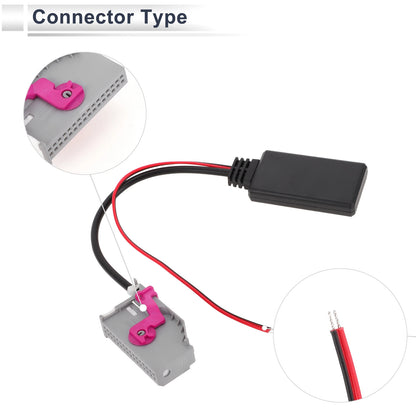 Bluetooth AUX Adapter Music Cable Stereo Radio Harness for Audi A3 (2013–2020)