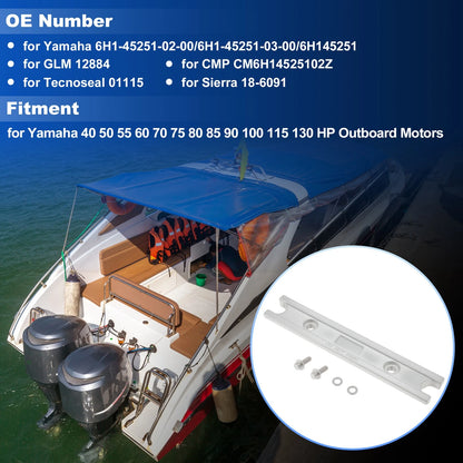 Trim Tab Anode for Yamaha 40-130 HP Outboard Motors (No Year Specified)