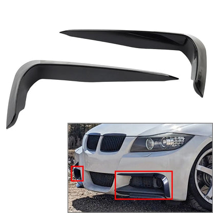Front Bumper Side Spoiler Splitter for BMW 3 Series E90 E91 (2005–2008)