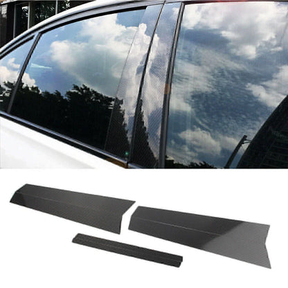 Carbon Fiber Window B Pillar Trim Covers for BMW 3 Series (2013-2018)