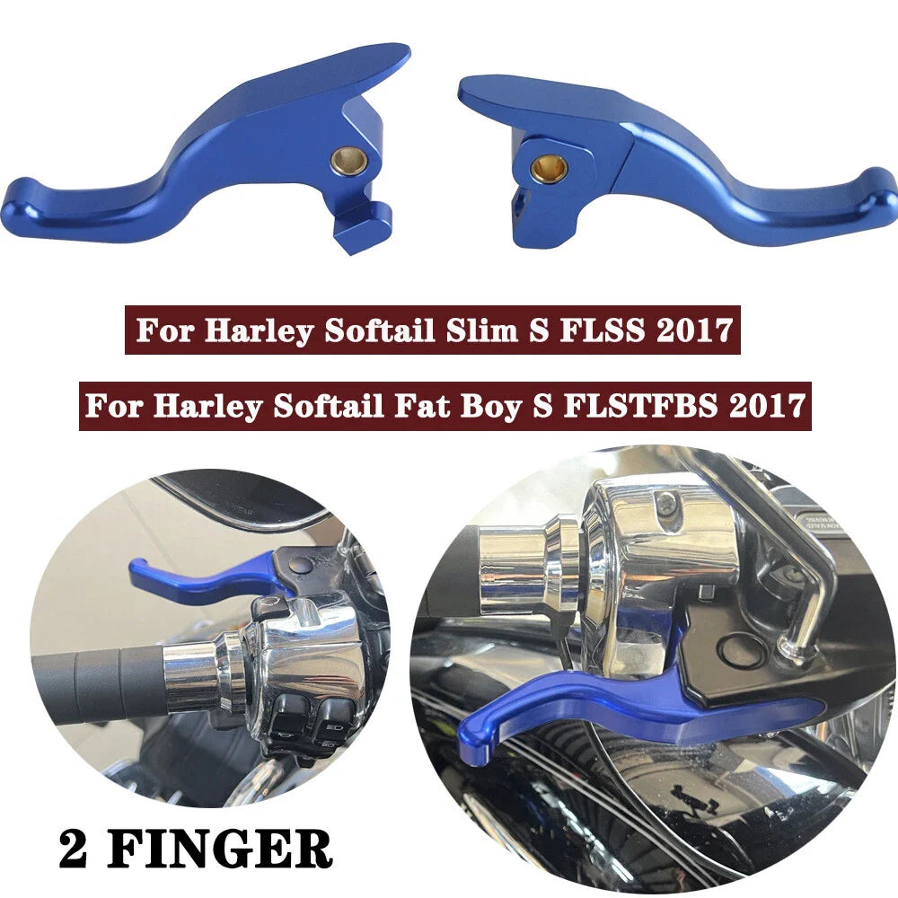 5.1'' Hand Brake Clutch Levers for Harley Softail Fat Boy FLSTFBS FLSS