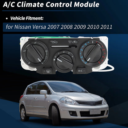 A/C Heater Climate Control Module Panel for Nissan Versa (2007–2011) No. 599216