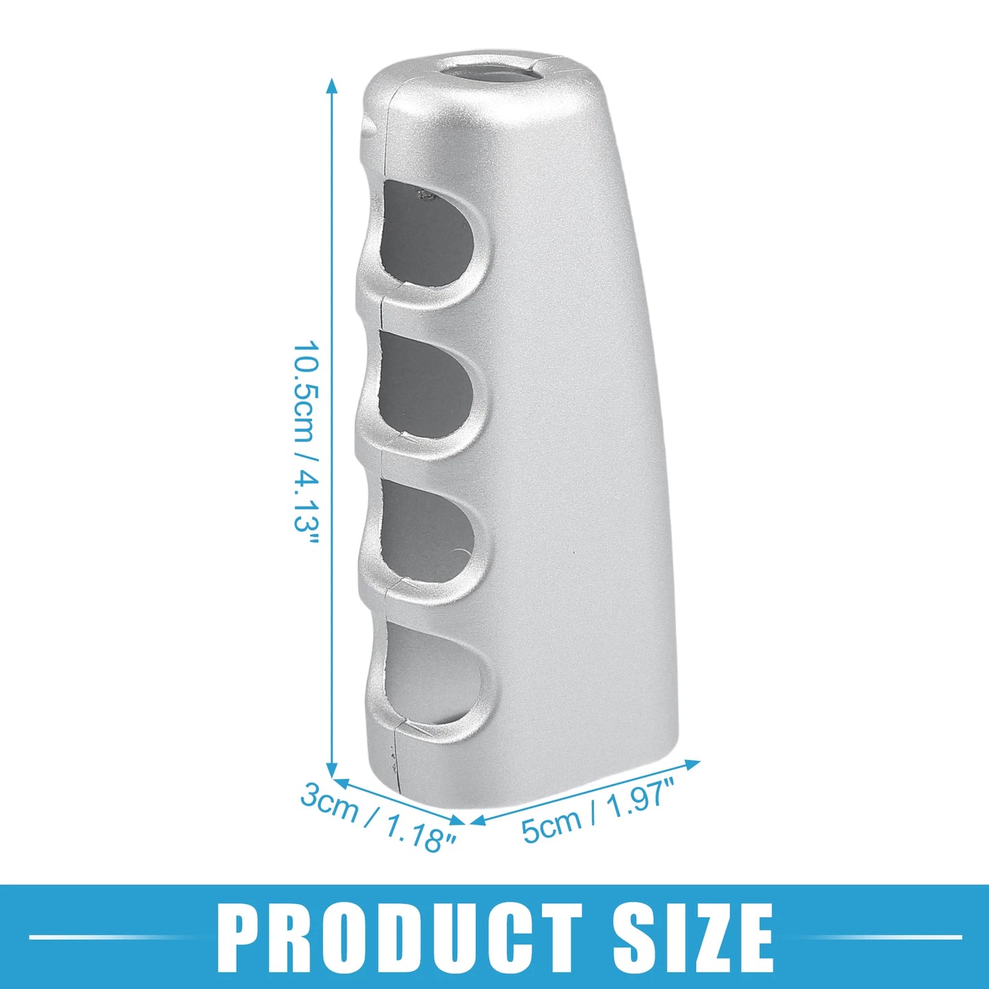 Handbrake Cover Grips for Ford Mustang (2015–2021) Silver Tone