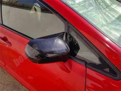 6x Carbon Fiber Mirror Cover Armrest Panel for Honda Civic (2006–2011)
