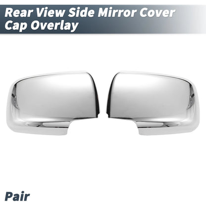 Pair Chrome Plated Rearview Mirror Cover Overlay for Nissan X-Trail Rogue (2008–2013)