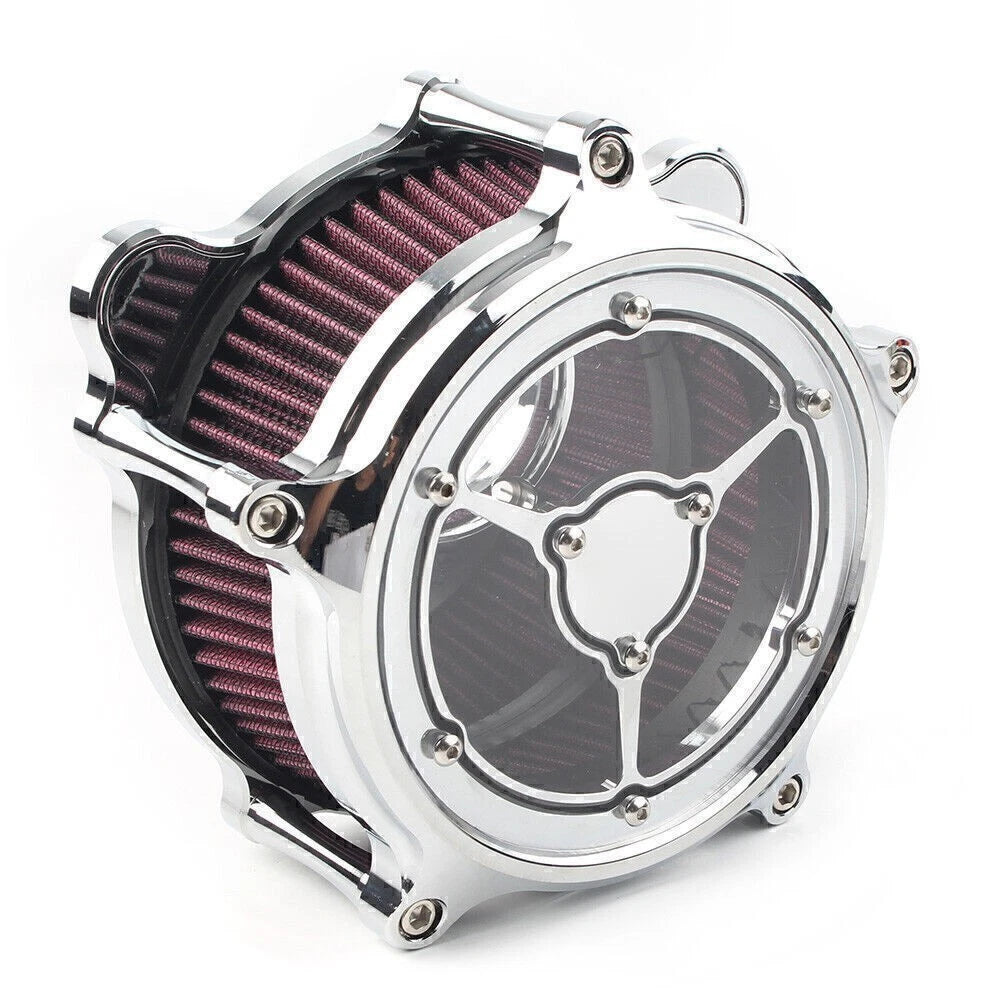 Turbine Spike Air Intake Filter Cleaner for Harley Road Glide FLTR (2008–2016)