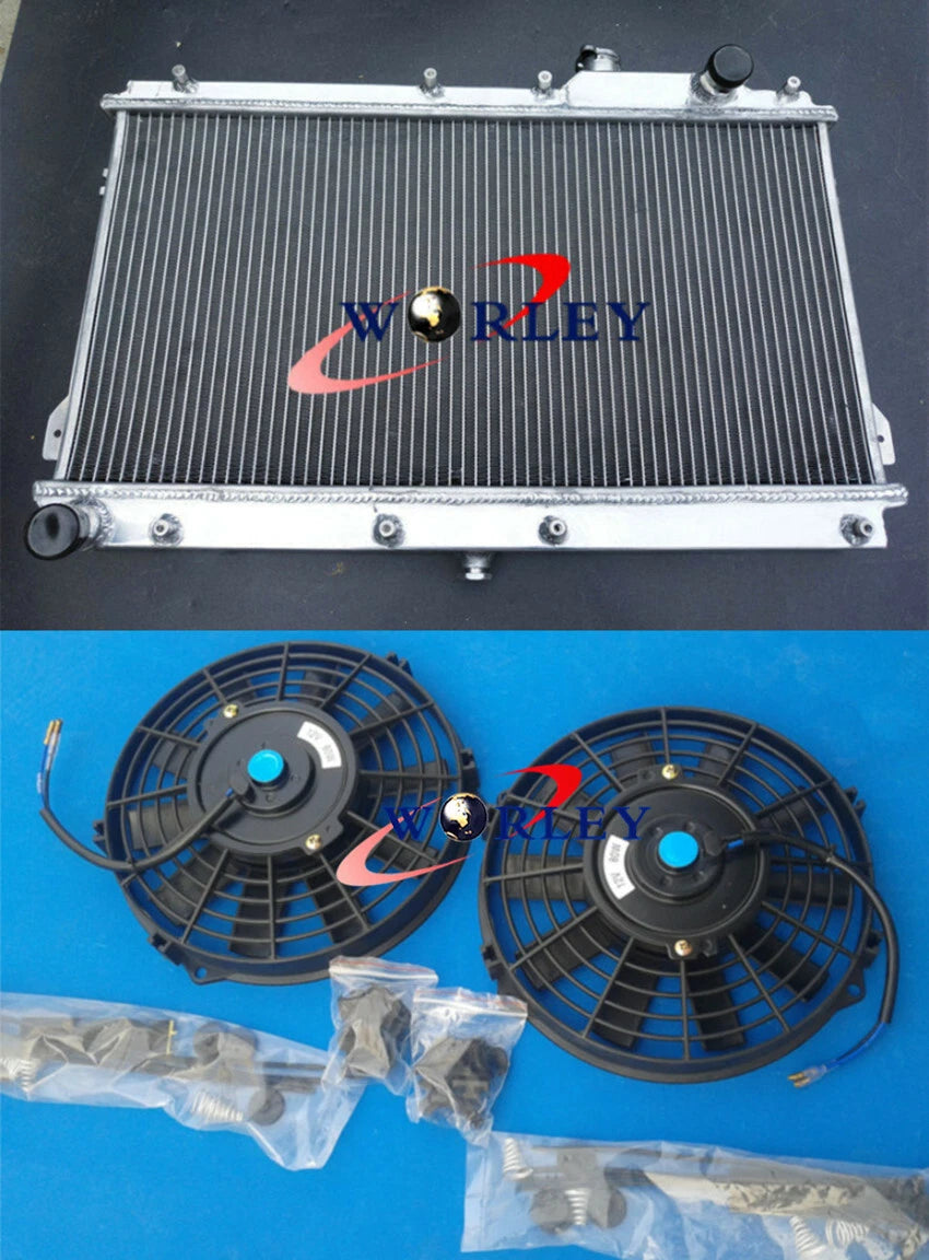 Aluminum Radiator with Shroud and Fans for Mazda Miata MX5 (1990–1997)