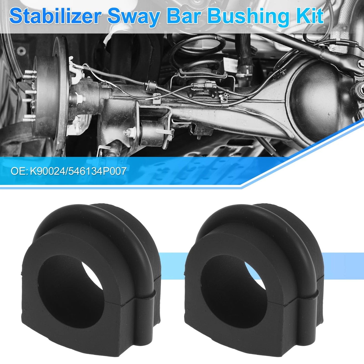 K90024 Front Side Stabilizer Sway Bar Bushing Kit for Infiniti QX4 (1997–2003)