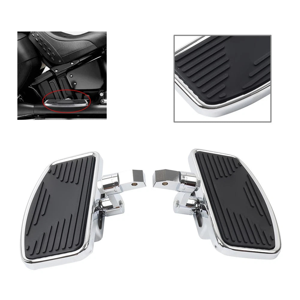 2 Rise Handlebar Riser Clamp Mount Chrome for Harley Sportster Softail