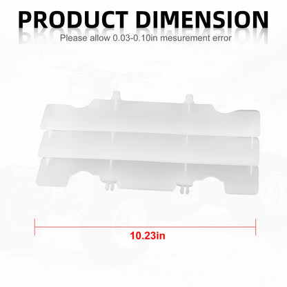 2X Radiator Louver Guard for Honda CR125R (1992–1997) White