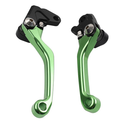 CNC Pivot Brake Clutch Levers for Kawasaki KX80 KX100 (1994–1996) Green