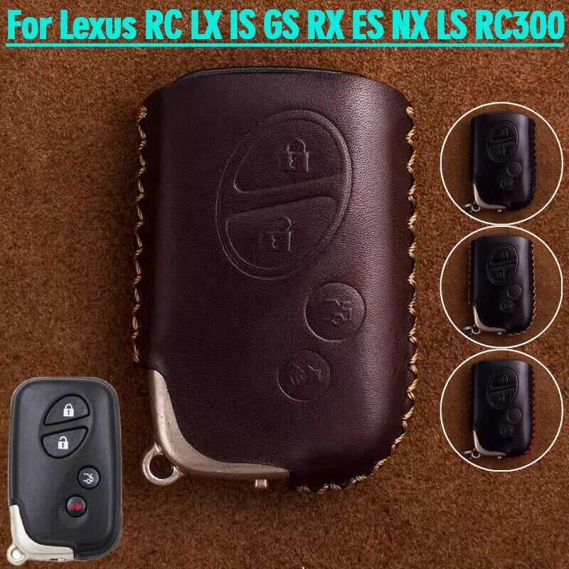 Leather Car Key Fob Case Cover for LEXUS ES GS RX RC RX350 ES350 IS350
