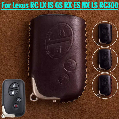 Leather Car Key Fob Case Cover for LEXUS ES GS RX RC RX350 ES350 IS350