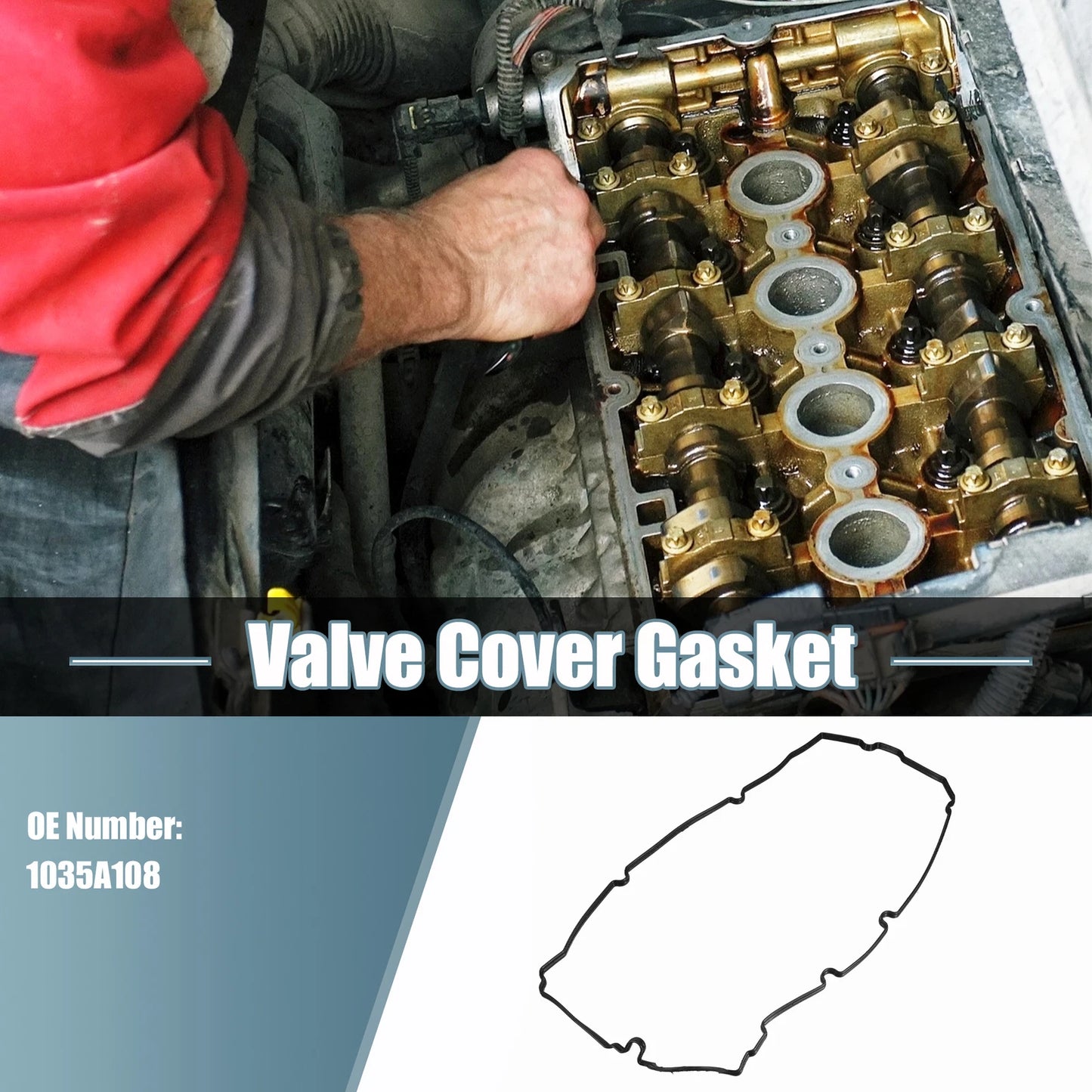 Engine Valve Cover Gaskets for Mitsubishi L200 (2006–2015) No. 1035A108 Rubber