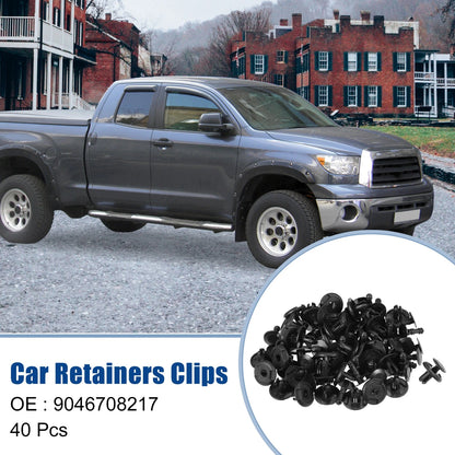 40 Pcs Radiator Cover Retainers Clips for Toyota 4Runner (No. 9046708217)