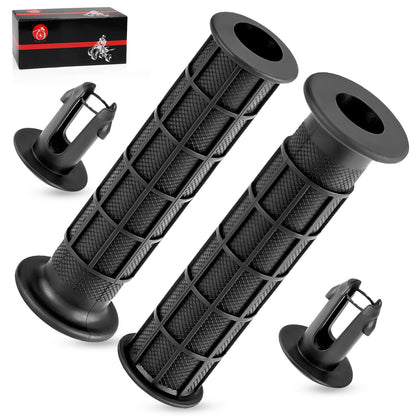 Set of 2 Handlebar Grips with End Guards for Honda Rancher 420 (2007–2024)