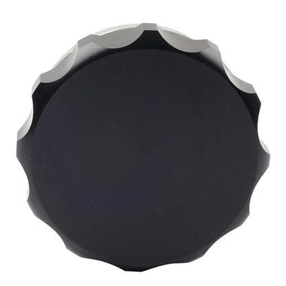 2.5" Black Aluminum Alloy Weld-On Filler Neck & Cap for Tank Cover
