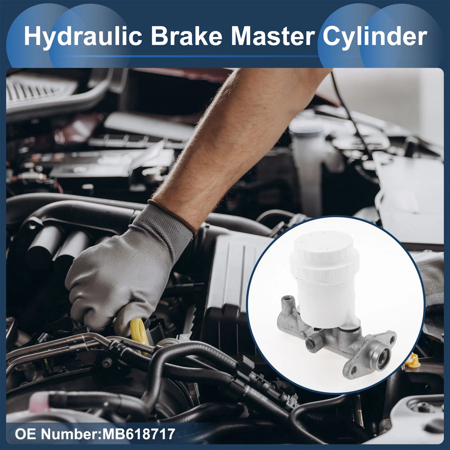 Brake Master Cylinder with Reservoir No.MB618717 for Toyota Camry (2002–2006)