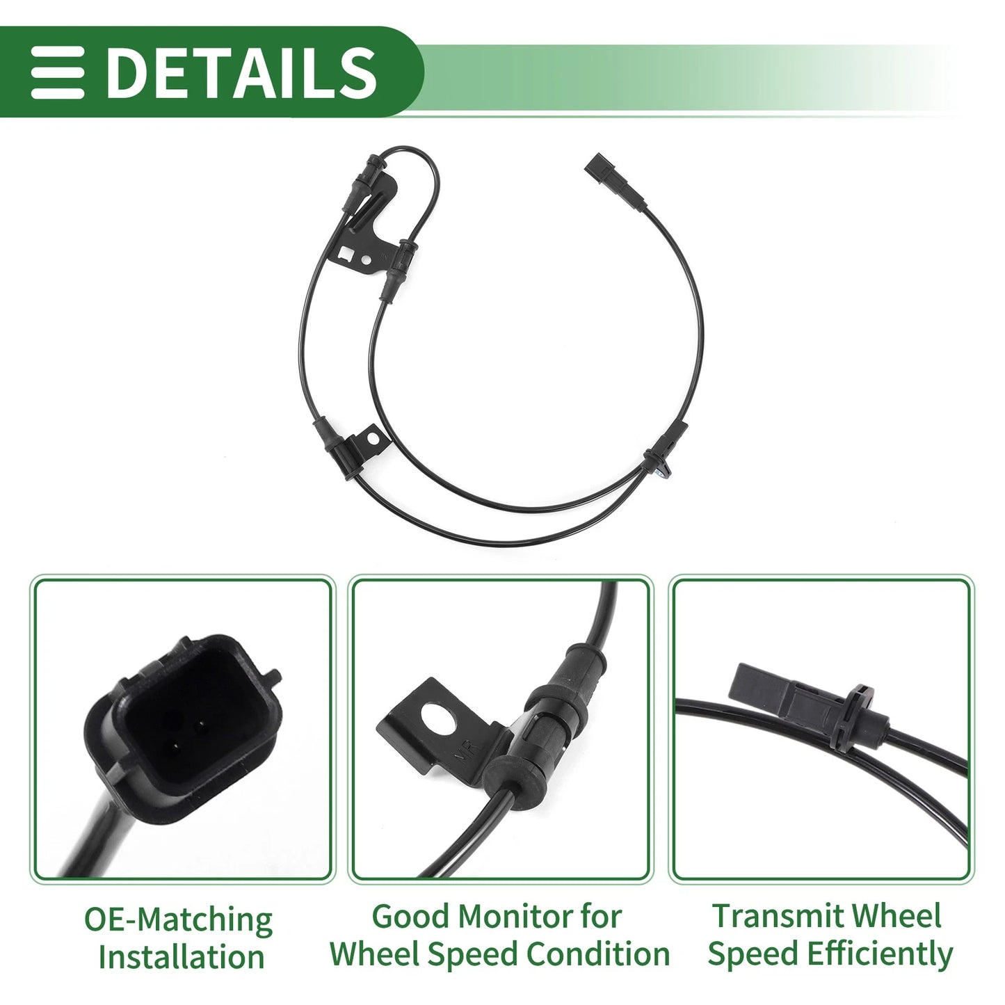ABS Wheel Speed Sensor No. 59810J4300 for Hyundai Elantra (2016–2018)