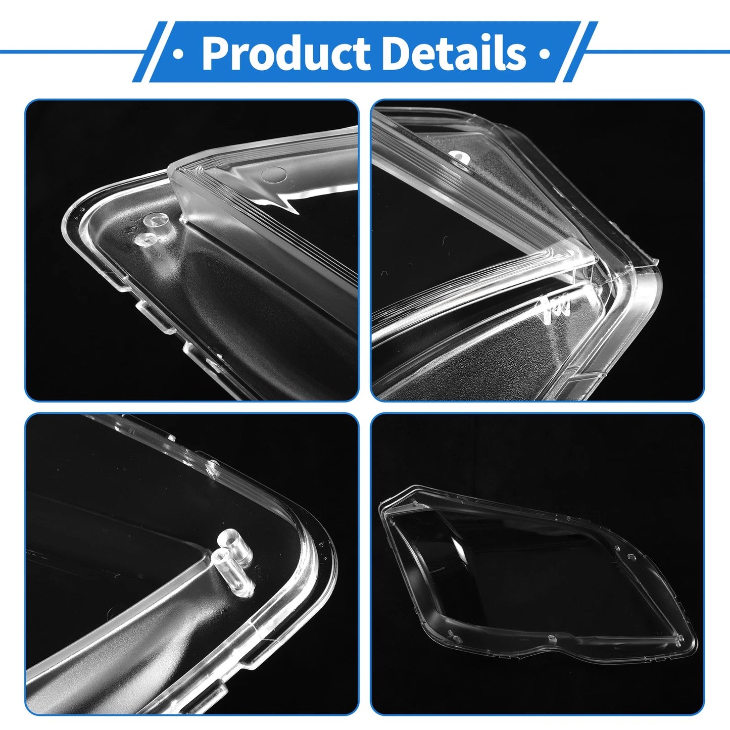 1 Pcs Headlight Lens Cover for Mercedes-Benz GLK (2009–2012)