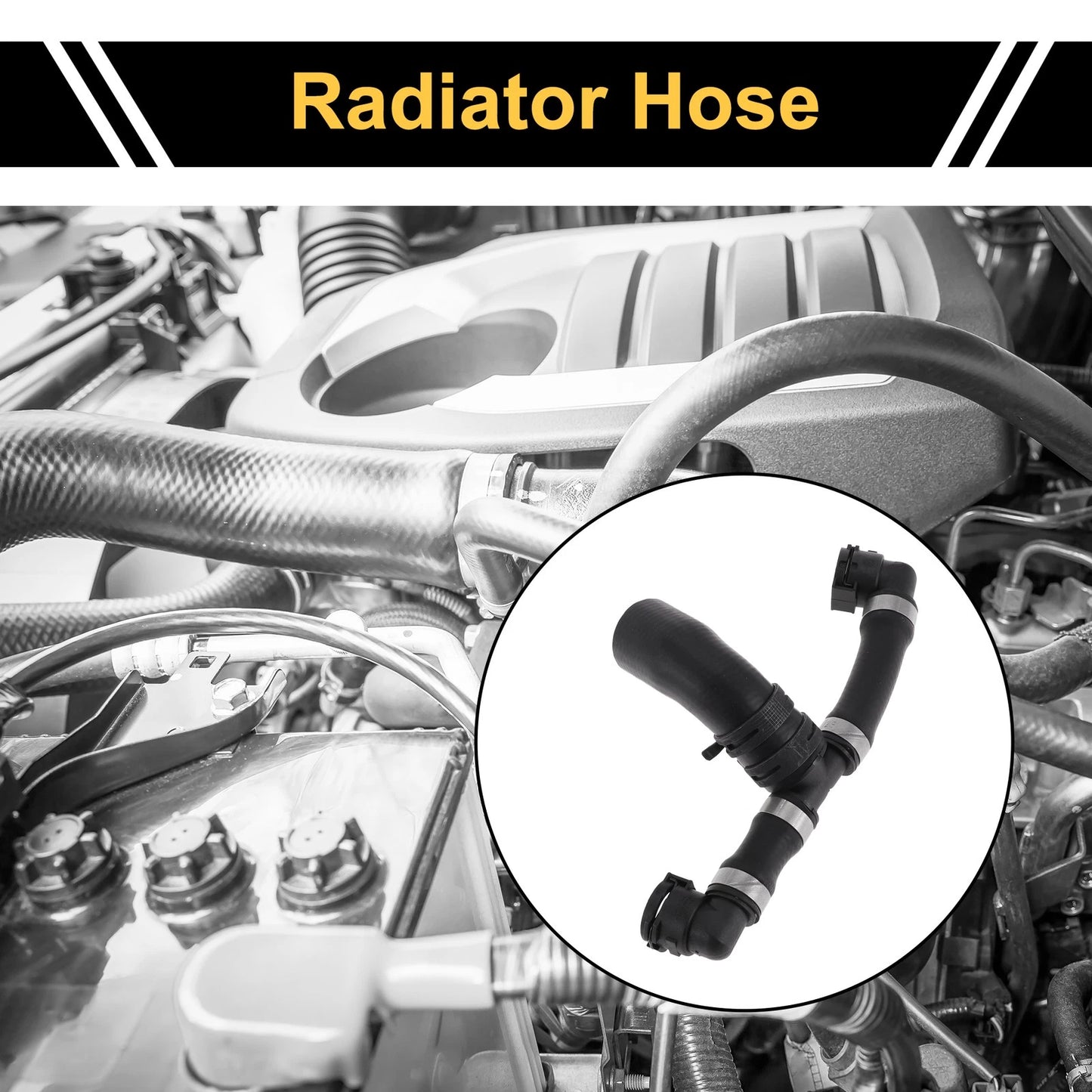 Radiator Hose for Land Rover Range Rover 4.2L (2006–2009) No.PCH501320 Rubber