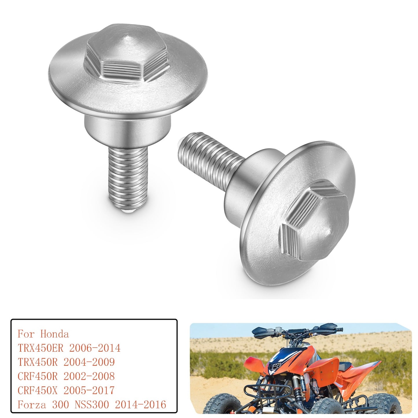 2X Cylinder Head Cover Bolt for Honda TRX450ER TRX450R CRF450R/X (2004–2014)