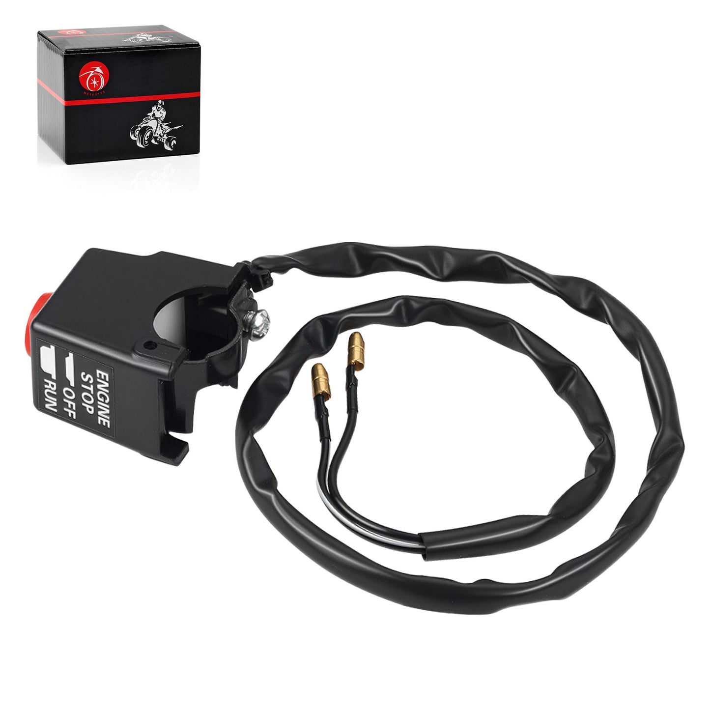 Left Kill Switch Assembly for Suzuki QuadRunner 50 (1984–2005)
