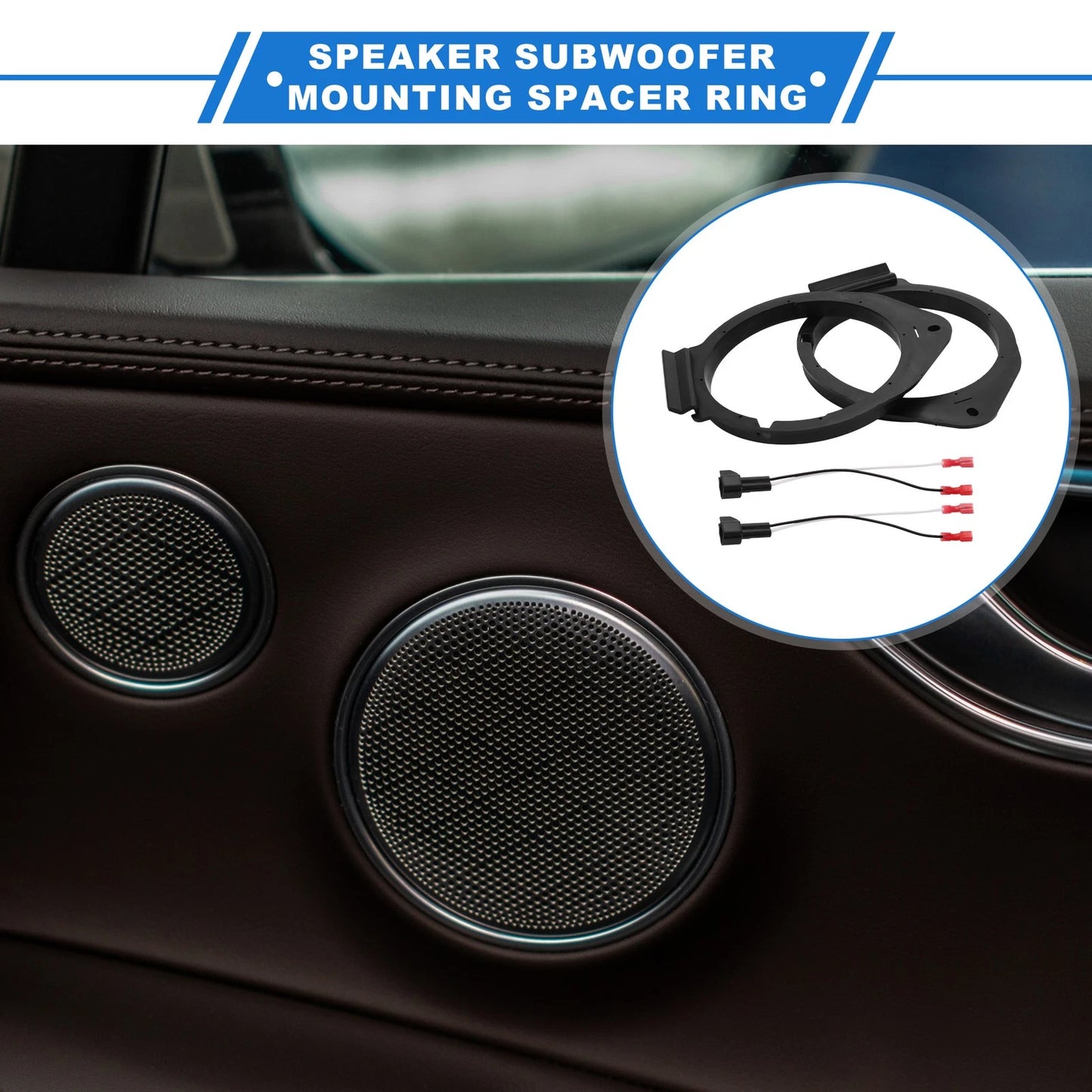 Set of 2 Speaker Spacer Rings for GMC Yukon (6x9'', 2000–2023)