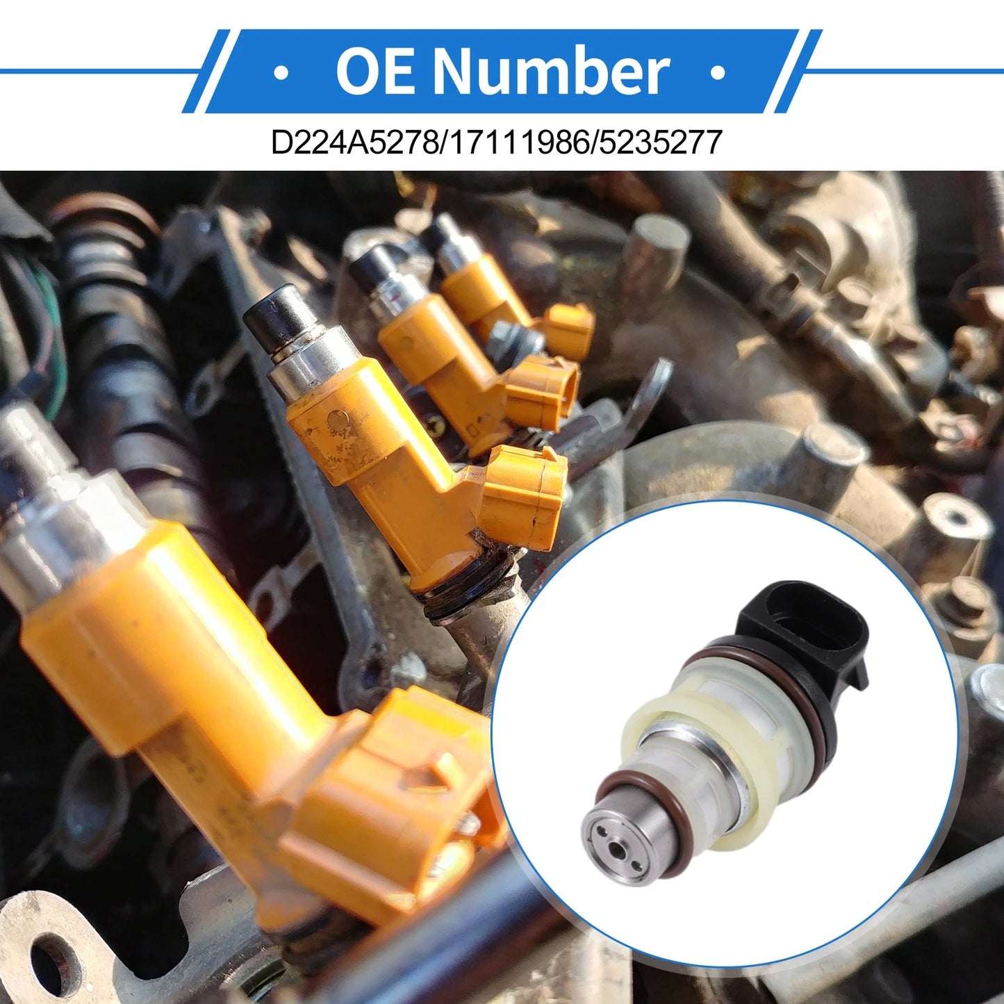 Fuel Injector No.D224A5278 for Buick Skyhawk (1982–1989)
